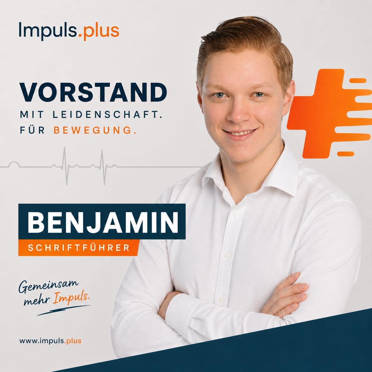 Portraitfoto von Benjamin Müller. Fotomontage mit KI